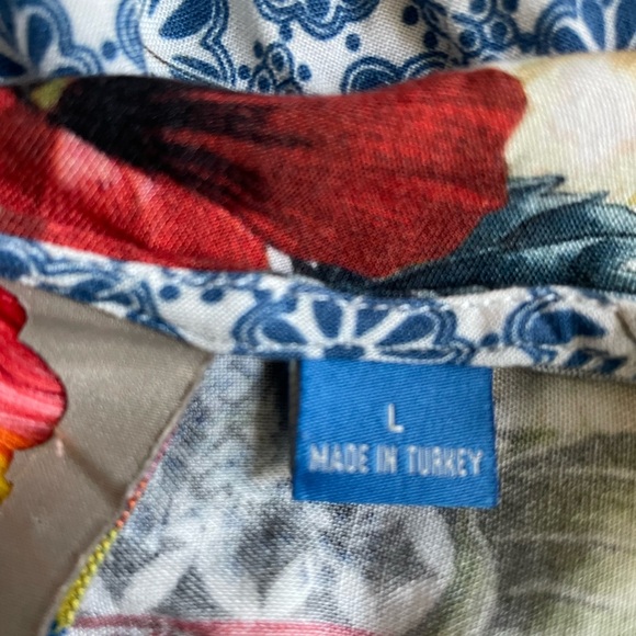 Farm Rio De Janeiro by Anthropologie women's floral tassel romper Size L - Picture 8 of 10